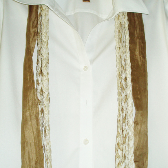 Lua Braided Silk Scarf - Picture 2 of 2